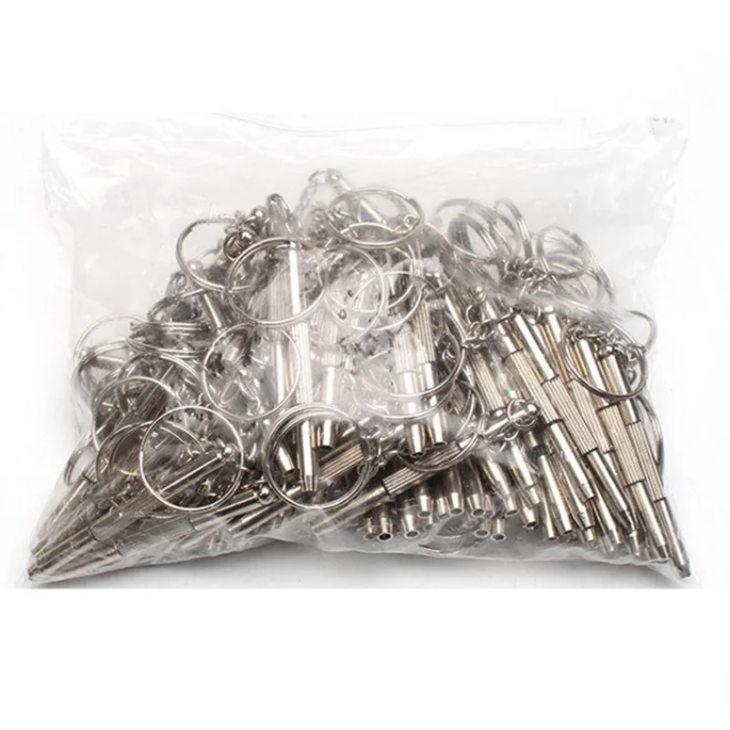 10pcs 3 In 1 Glasses Screwdriver Eyeglass Screwdriver Watch Repair Kit Keychain Portable Hand Tools Precision Screwdriver Tools