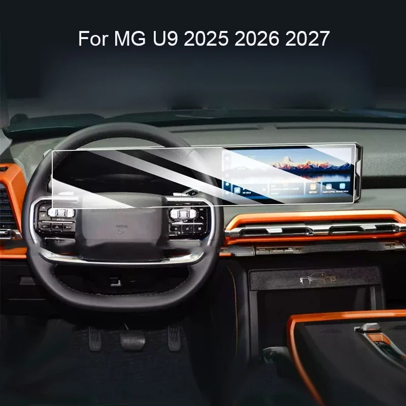 

Car GPS Navigation Screen Protect Tempered Film Anti-Scrach Dashboard Display Sticker Auto Accessory For MG U9 2025 2026 2027