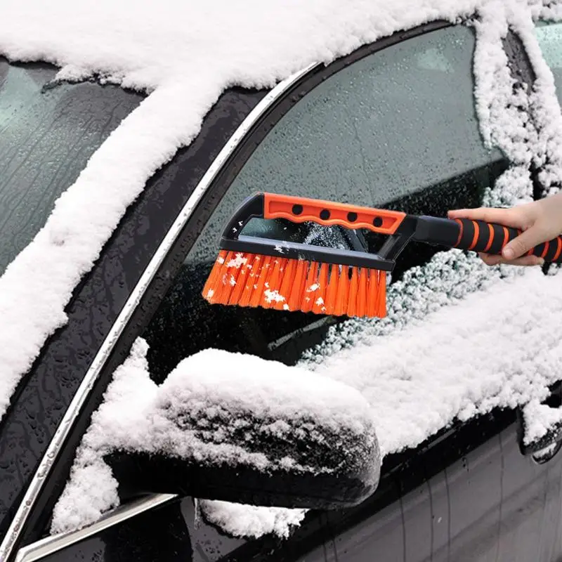 

Скребки для автомобильного стекла, скребок для льда 2 в 1, скребок и щетка для удаления льда, средство для удаления снега, лопата для удаления ржавчины для грузовика, внедорожника