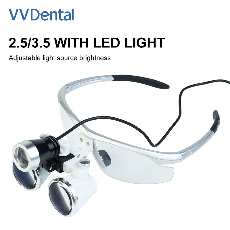 

Dentistry Binocular Magnifier 2.5X 3.5X Ultra-lightweight Optical Loupes 320-420mm Magnifying Glass for Dental Surgery