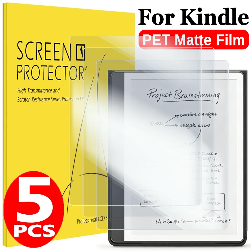 Filme de hidrogel fosco pet para kindle scribe 2025 11in 10.2in protetor de tela para kindle 2024 edição juvenil 6in/paperwhite2024 7in