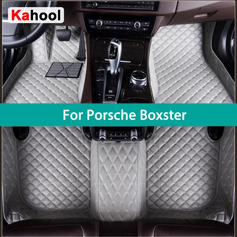 

KAHOOL Custom Car Floor Mats For Porsche Boxster 981 987 Auto Carpets Foot Coche Accessorie