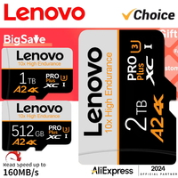 Original Lenovo Micro SD Card 2TB 1TB 512GB High Speed Memory Card 256G 128GB Class TF Card SD Card for Drone Equipment Audio PC