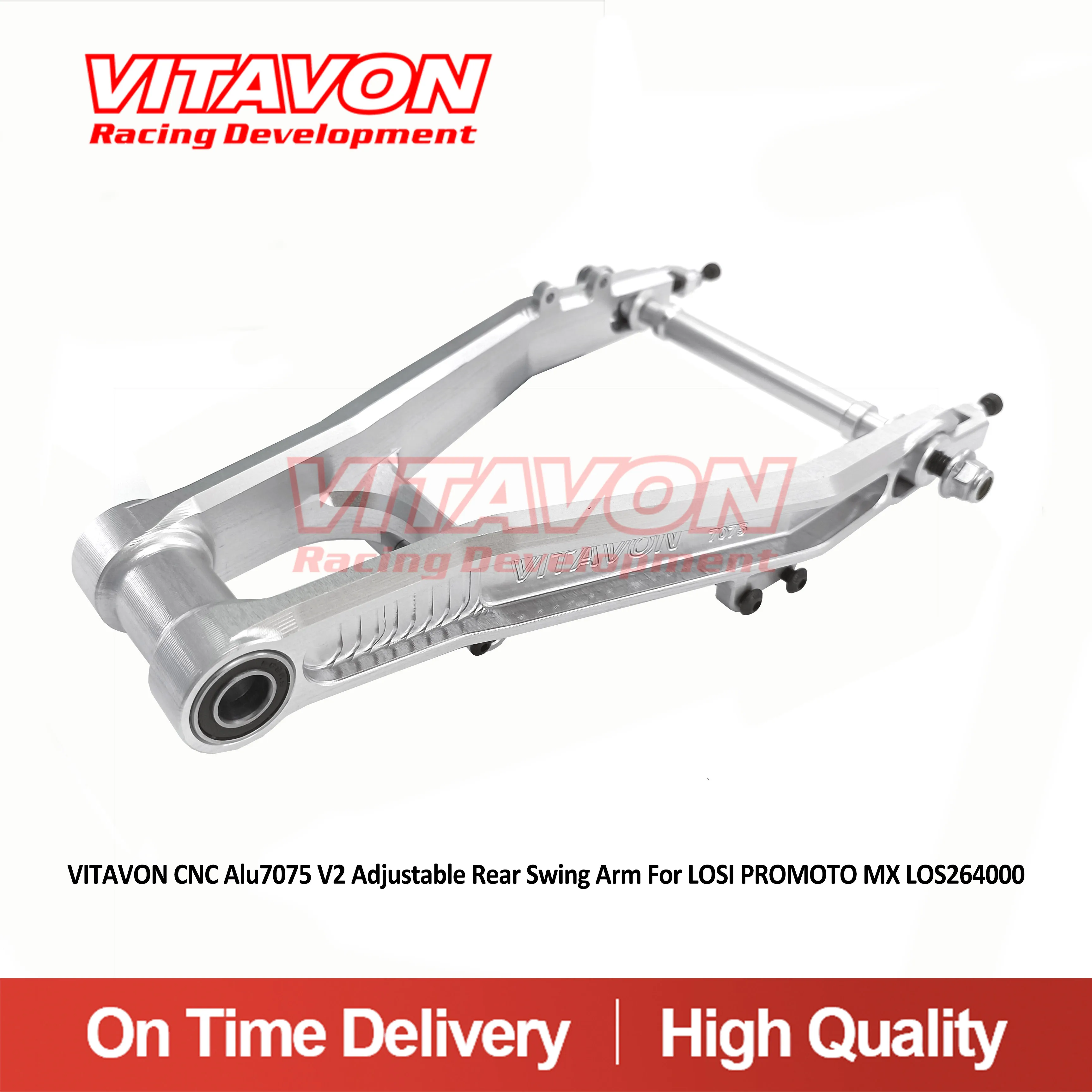 VITAVON CNC aluminiowa tylna ramię wahadłowe #7075 do motocykla LOSI FXR 1/4 PROMOTO MX LOS264000