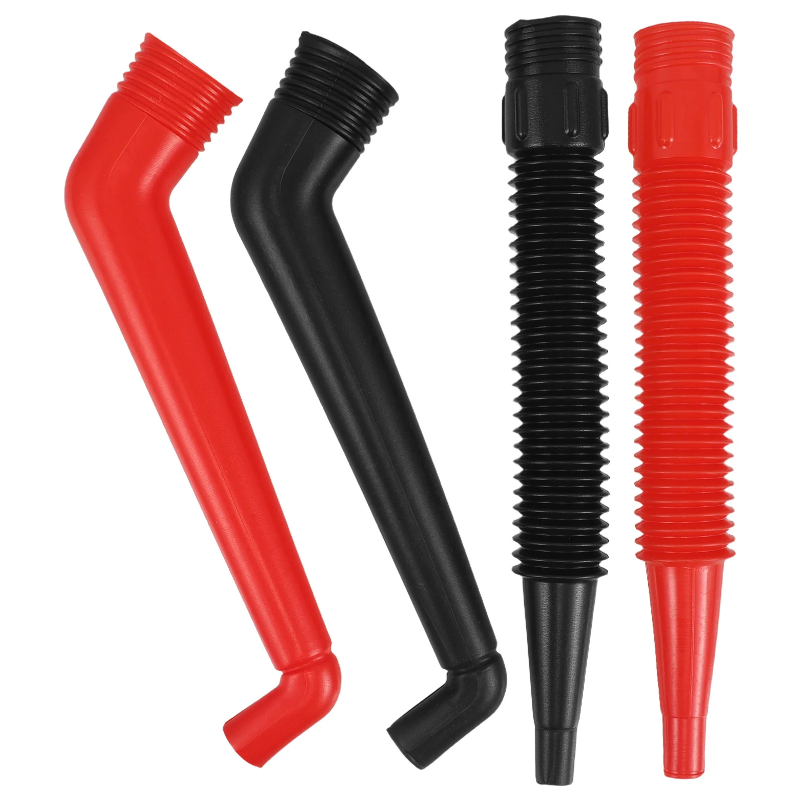 

4Pcs Plastic Oil Funnel Replacement Hose Flexible Curved Tube for Motorcycle Car Engine Oil Refilling Funnel Hose
