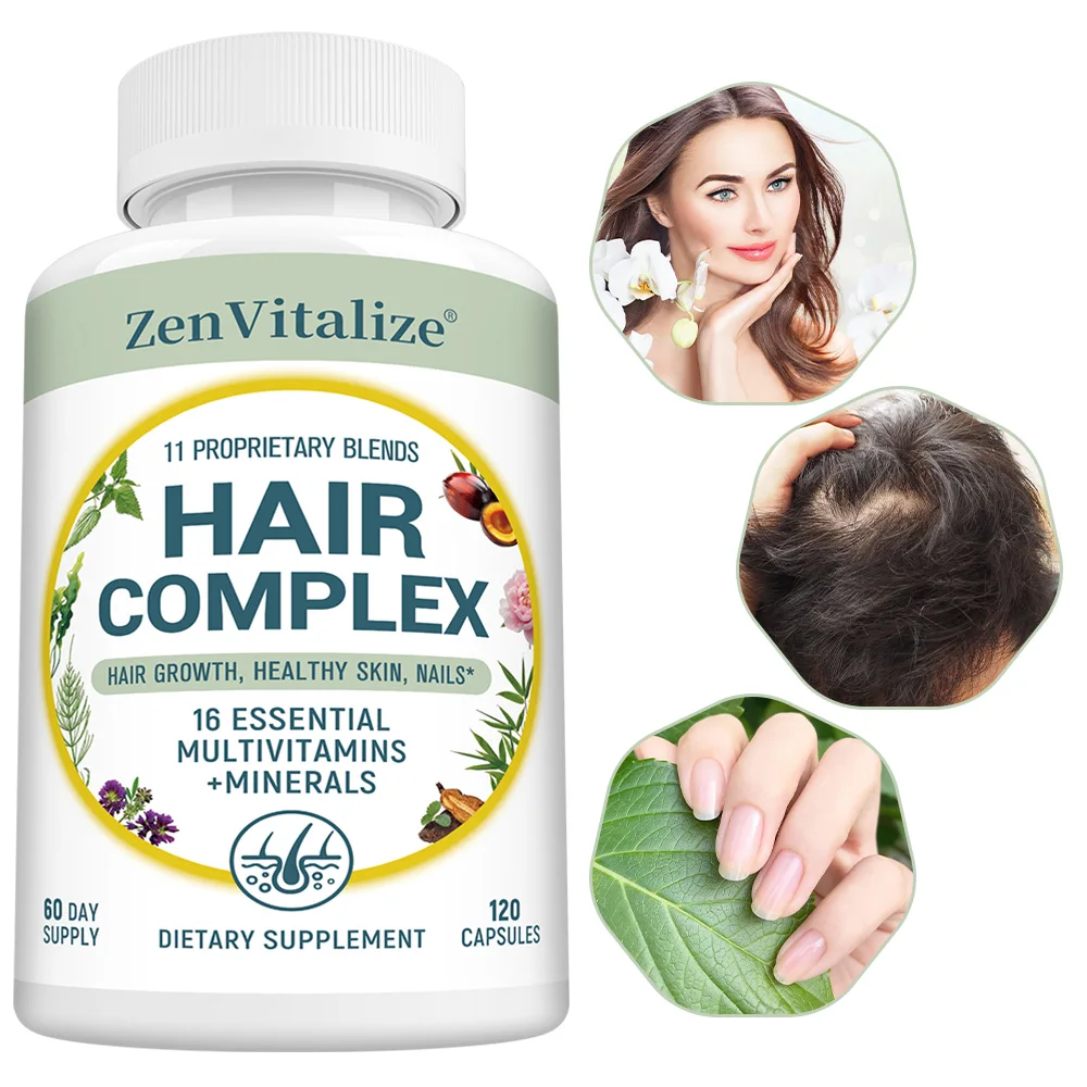 

ZenVitalize Biotin Hair Skin and Nails Vitamins, Rich in Vitamin A, C, D, E, Zinc, Iron, Supports Healthy Hair, Skin and Nails