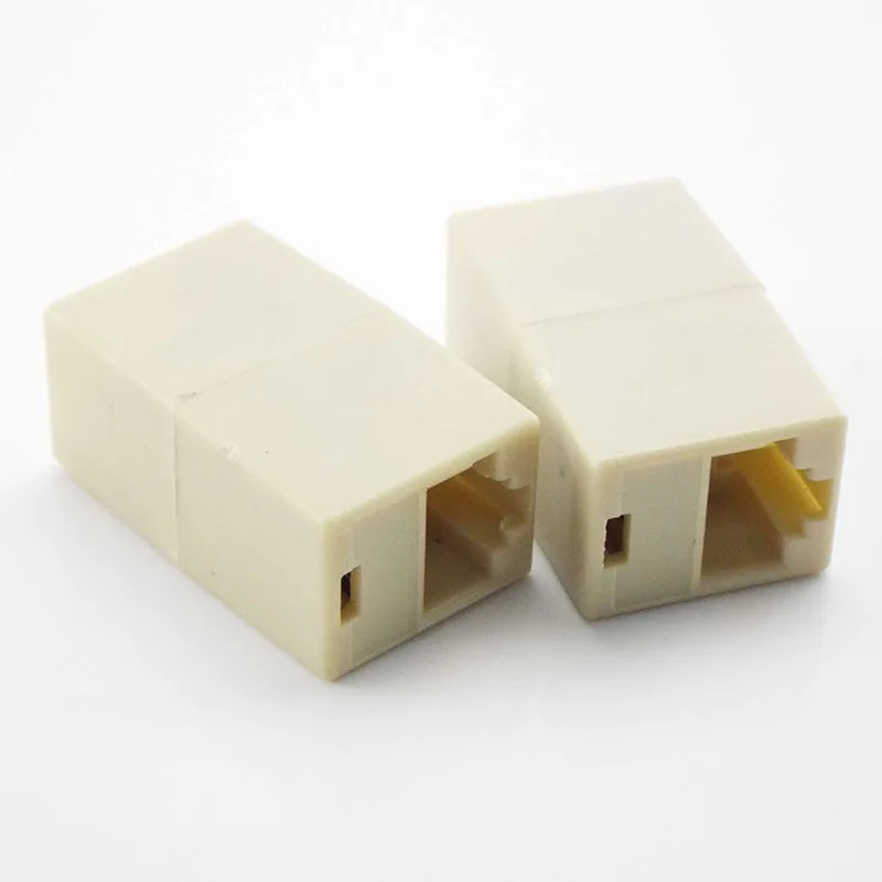 Network Ethernet Dual Straight Head Lan Cable Female to Female Joiner Coupler RJ45 Extender Network Cable Connector