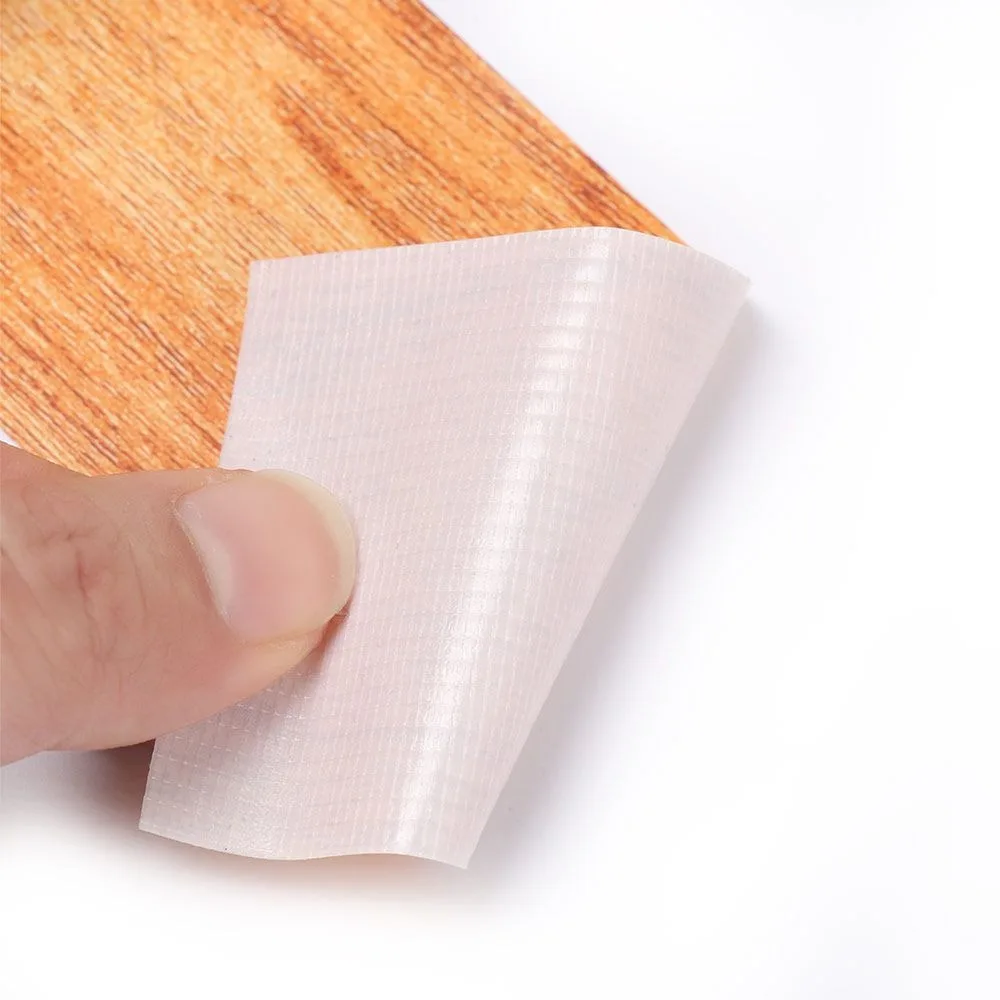 5M/Roll Self-adhesive Furniture Repair Tape Wood Grain DIY Floor Renovation Sticker Waterproof Mildew-proof Wall Waist Line