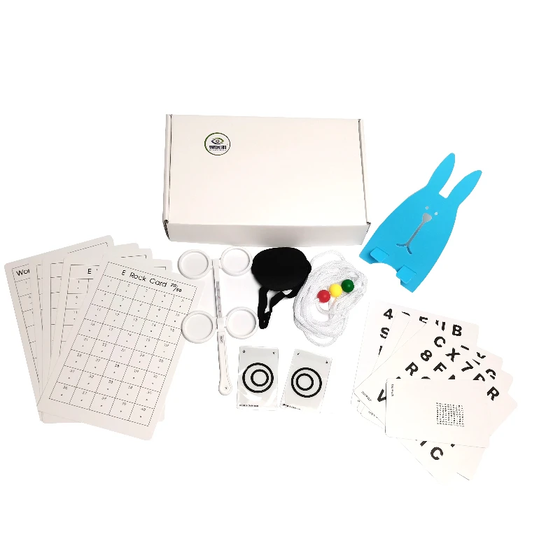 Vision Training Set Reverse Shooting Double Sided Mirror Scattering Ball Lifeguard Card Distance Alphabet Strabismus Children