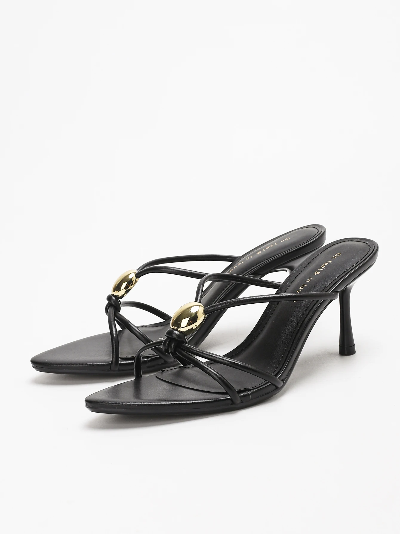 รองเท้าส้นสูงแบบสวมเปิดนิ้วเท้ - Women Fashion Simple บทวิจารณ์และราคา