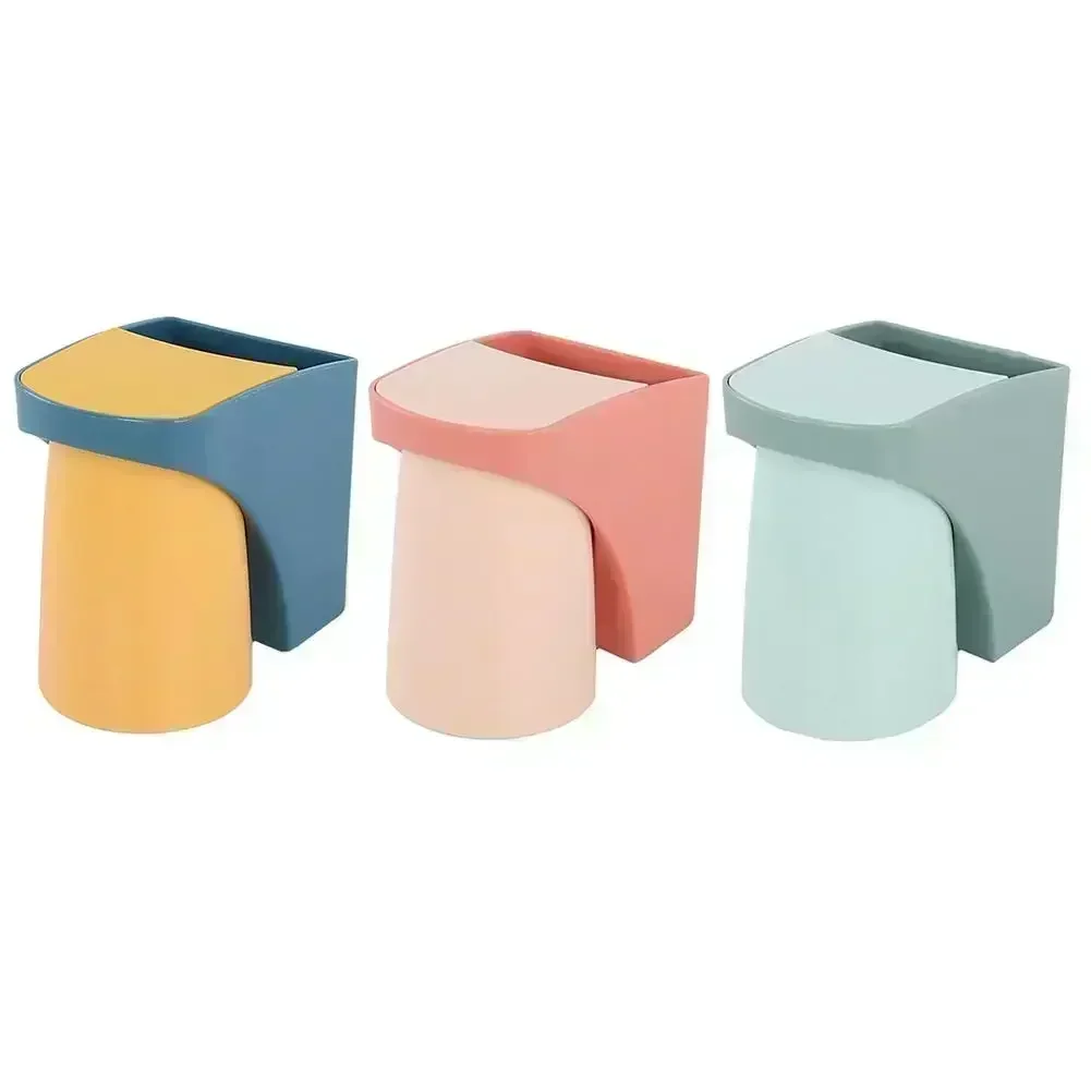 Creative Storage Solution For Bathroom Organization Space-Saving Rack Toothbrush Holder Ample Storage Space Magnetic Design