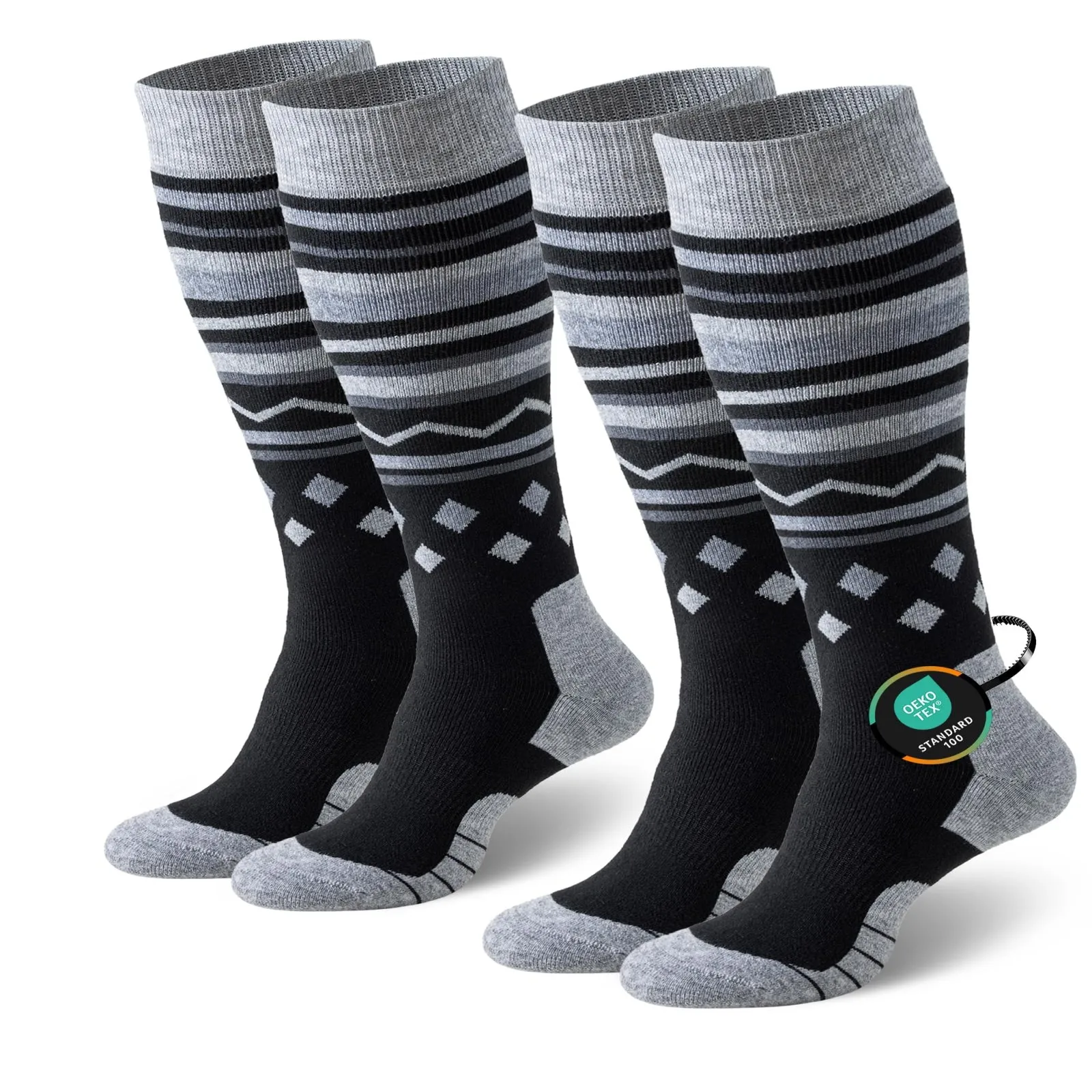 

Men's and Women's Merino Wool Ski Socks Thickened, Warm Over-the-Knee Socks Designed for Winter Skiing Elegant Gift Box