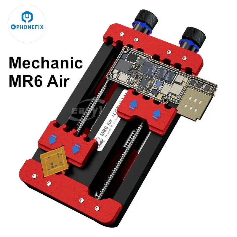 MECHANIC MR6 Air MR6 Max Universal Double Bearings Repair Soldering Fixture Phone Chip PCB Soldering Maintenance Clamping Jig