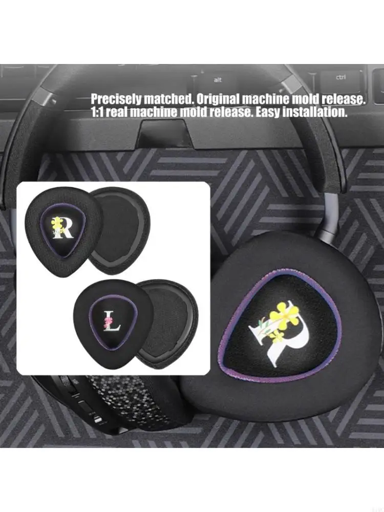 Lot 2 coussinets d'oreille faciles à installer, compatibles avec les écouteurs DeltaII