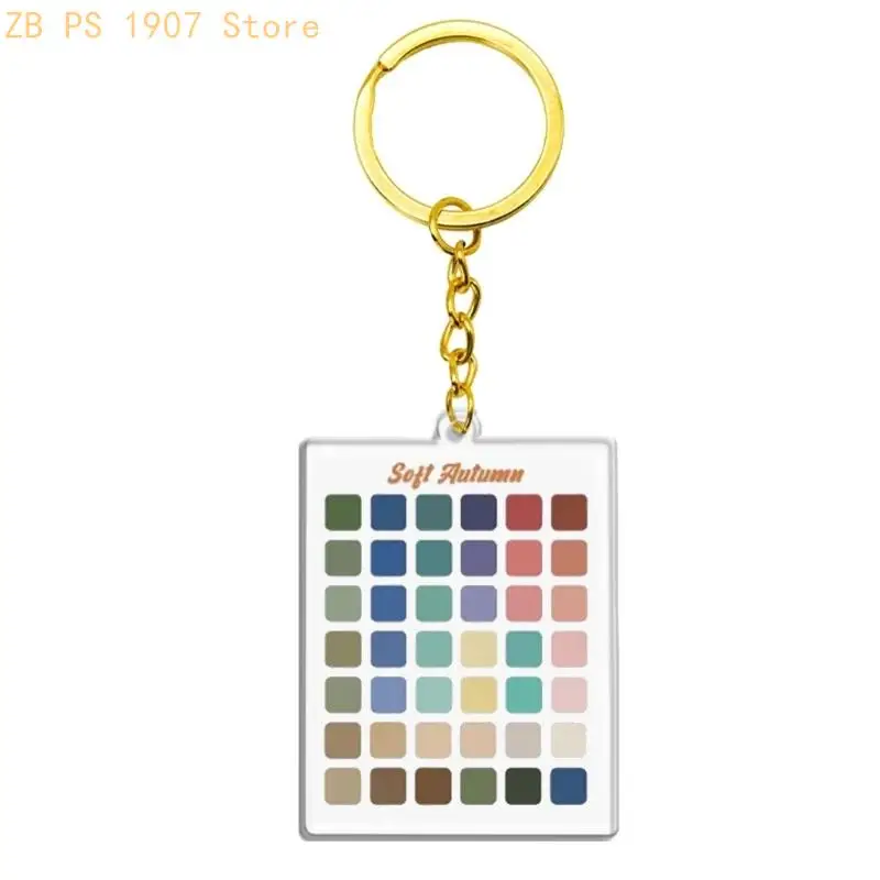 Elegant 4 Season Inspired Acrylic Holder With Secure Locking Mechanism Stylish Chain Ornament Bag Charm 55KA