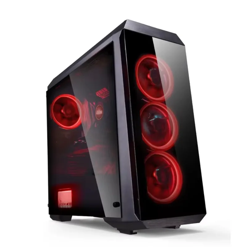 

High Quality Gaming PC Box with RGB Fan and Tempered Glass Table Games