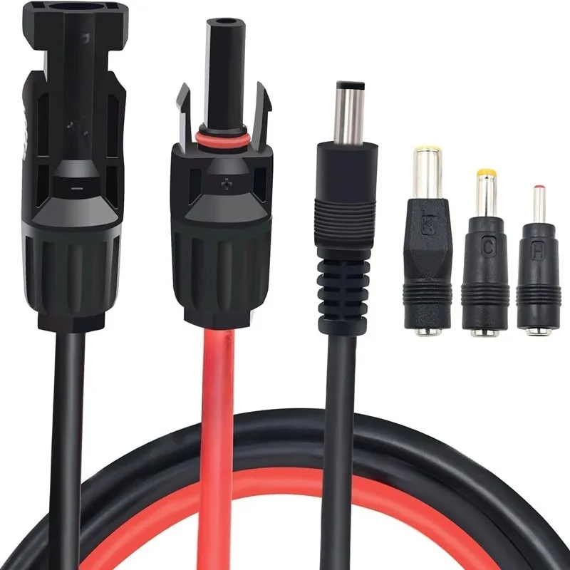 Outdoor Camping 12AWG DC Adapter Cable Connect Solar Panels To Portable Power Station RV Off‑Grid Solar Charging Accessory Wire