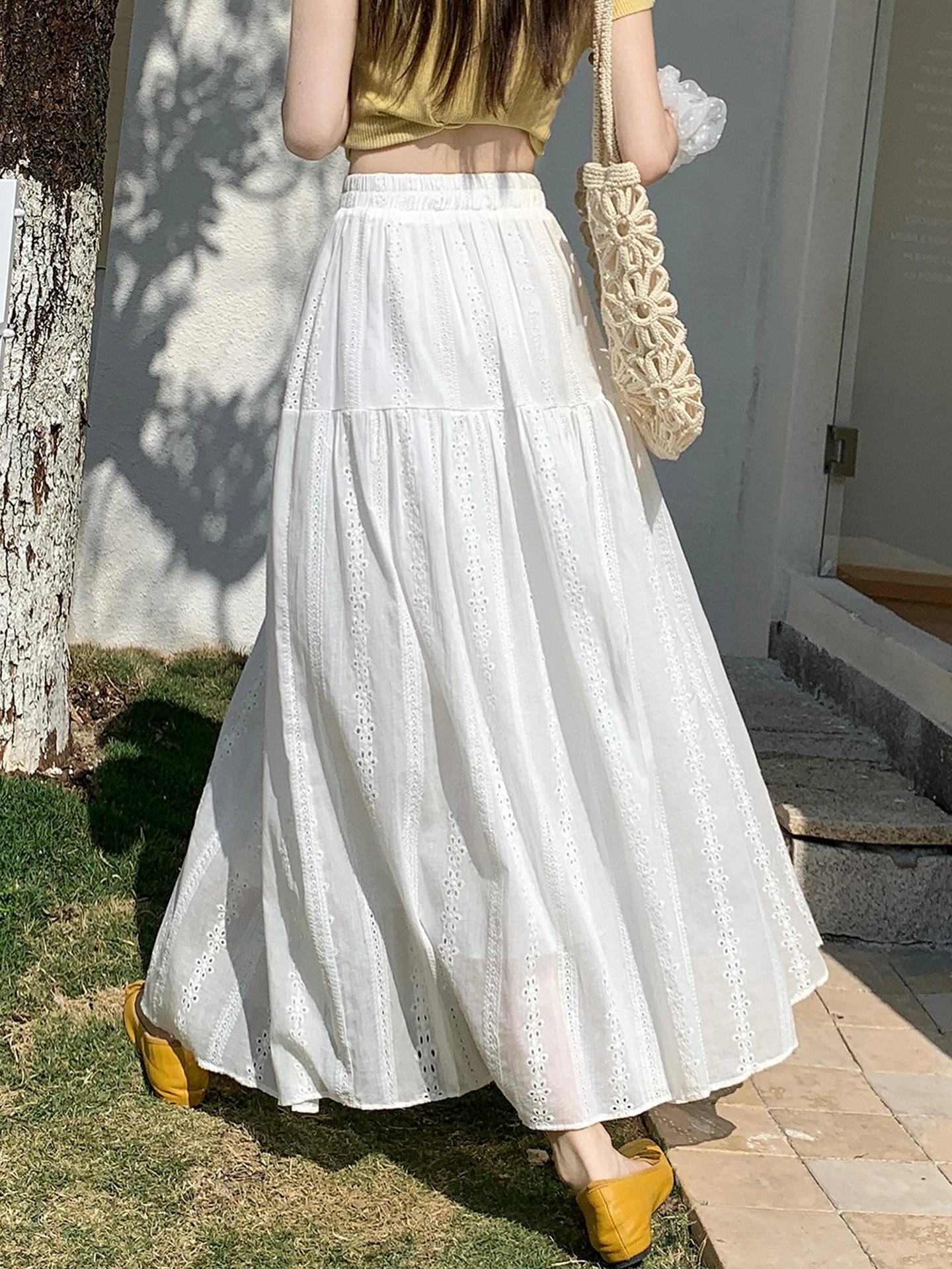 Gonna a fiori traforata Mint e - A-Line Skirt Midi recensione e prezzo