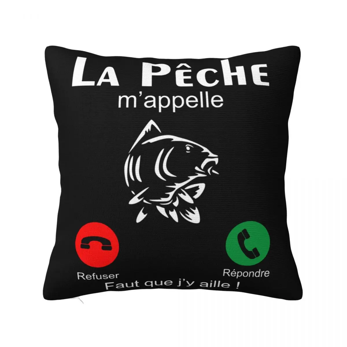 Personnalise La Peche Mappelle Fete Cadeau Anniversaire Vacance T052 Men Designing Women Top Holiday Pillow Case