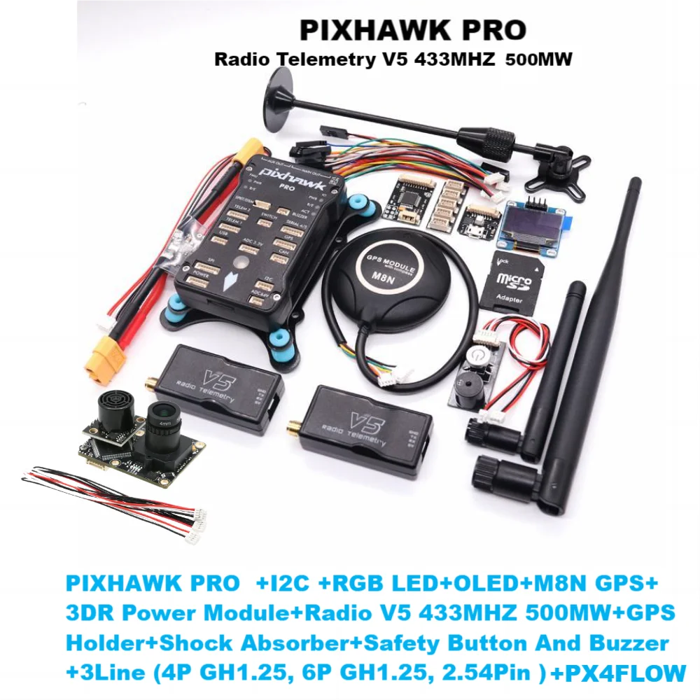 PIXHAWK PX4 2.4.8/PRO/6C PRO PX4FLOW PIX 32 وحدة تحكم في الطيران الطيار الآلي مع 4G SD AN Quadcopter Ardupilot ArduPlane ArduRover