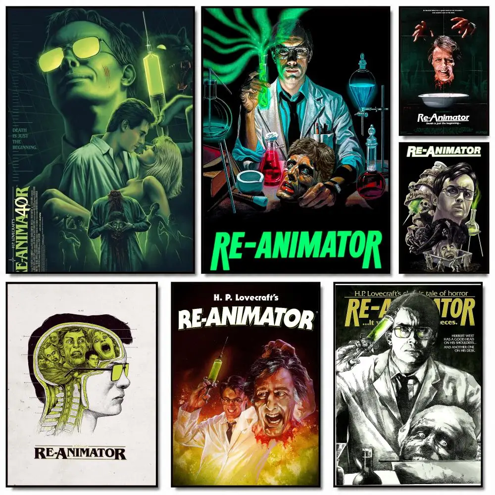 classic movie R-Re-Animator 1985-R Painting Calligraphy Artwork for Home Bedroom Office Wall Decoration Gift