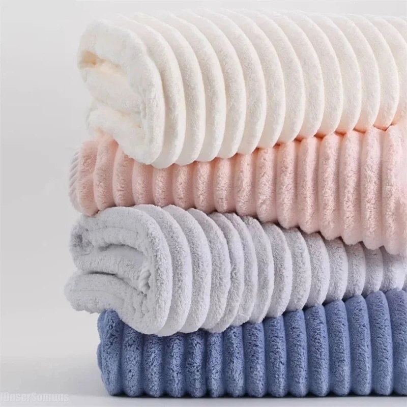 New Coral Velvet Bath Towel Face Wipes Thickened Good Water Absorption Non-shedding Towel Set for Adults Bathroom Beach for Home