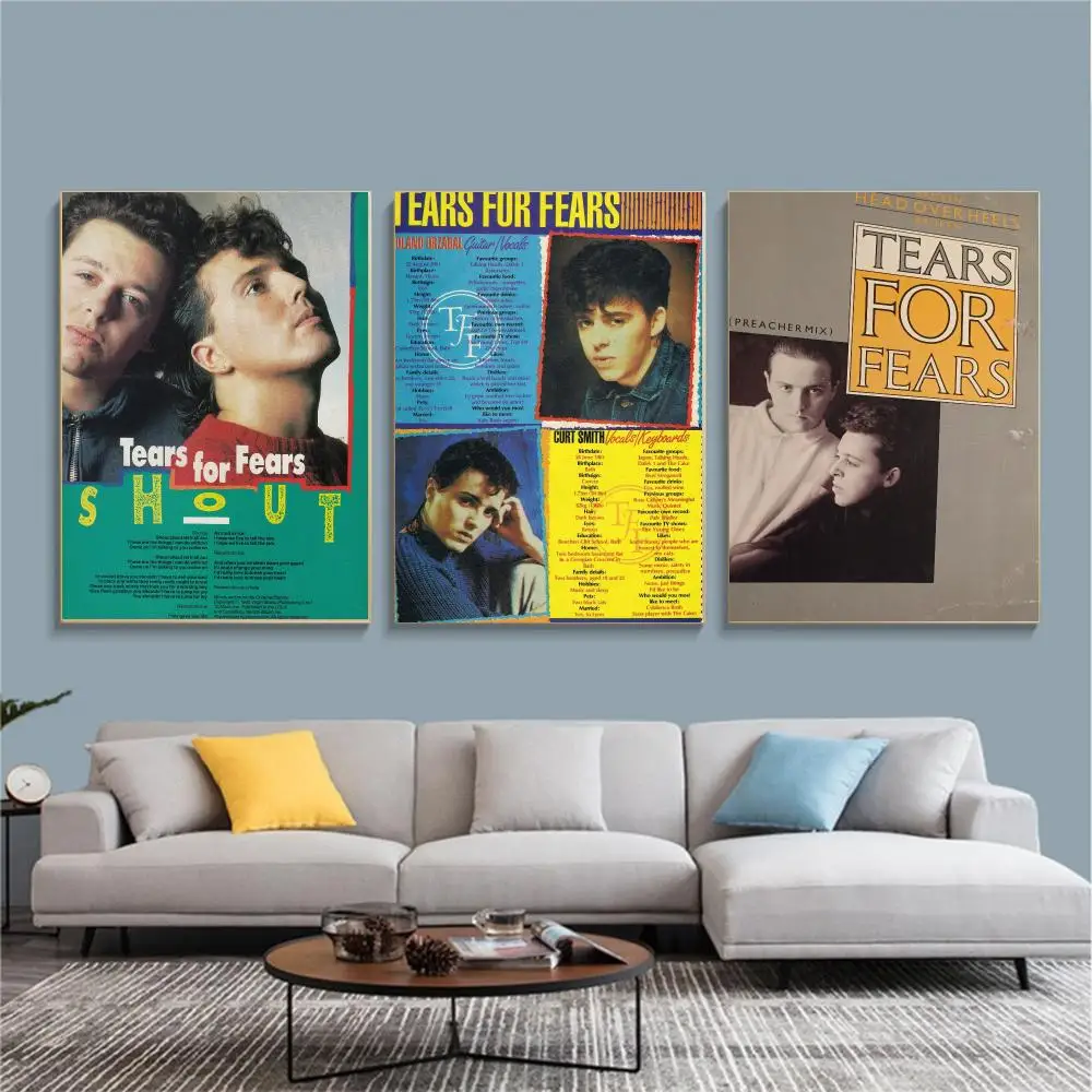 band T-Tears for Fears-S Painting Calligraphy Nature Inspired Artwork for Living Room  Home Decoration