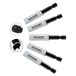 Geinxurn 2.5'' Screwdriver Bit Holders,Cr-V Extension Socket Drill Bit Magnetic Holder Hex Shank Quick-Change Drill Bit Guide