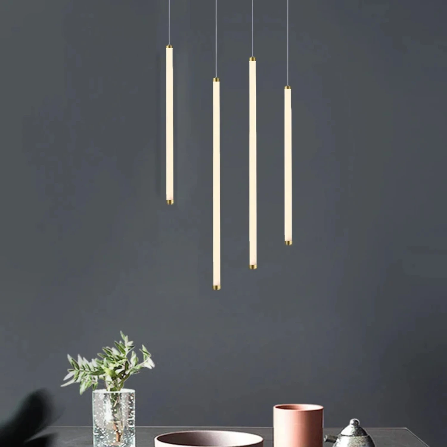 New Modern Minimalist LED Pendant Light Chandelier  Bedroom Restaurant Living Room Gold Hanging Lamps Decoration Led Lustre