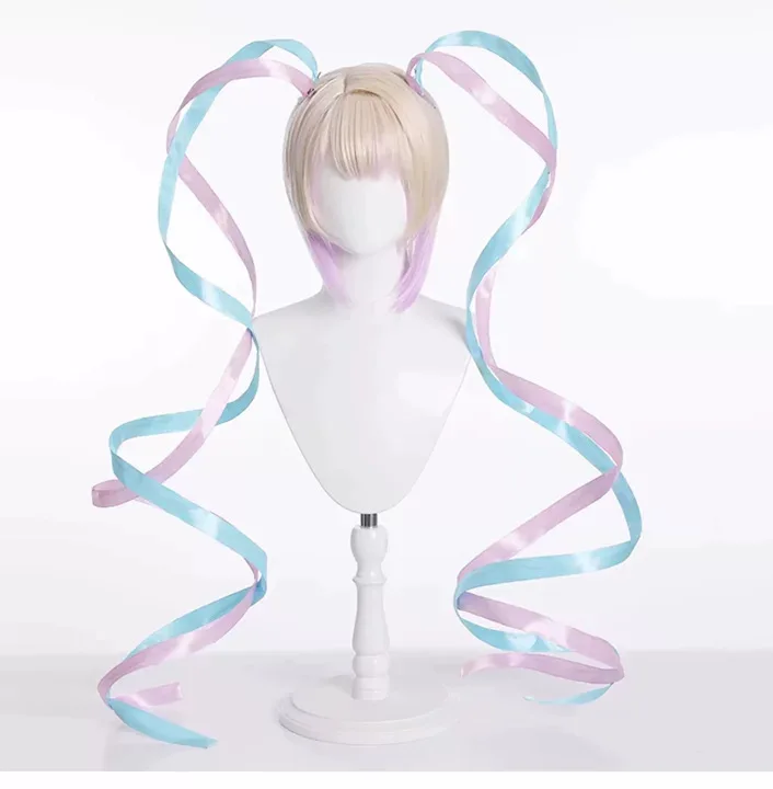 Game NEEDY GIRL OVERDOSE KAngel Cosplay Costume Full Set of Clothing Sailor Suit Jk Uniform Laser Color Skirts Ribbon Wig - view 5