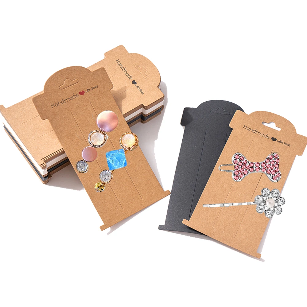 20 Stuks Haarclip Display Kaarten Booghouder Papier Voor Haarspeldjes Sieraden Accessoires Organiseren Kleine Bedrijven Verkopen Verpakkingen