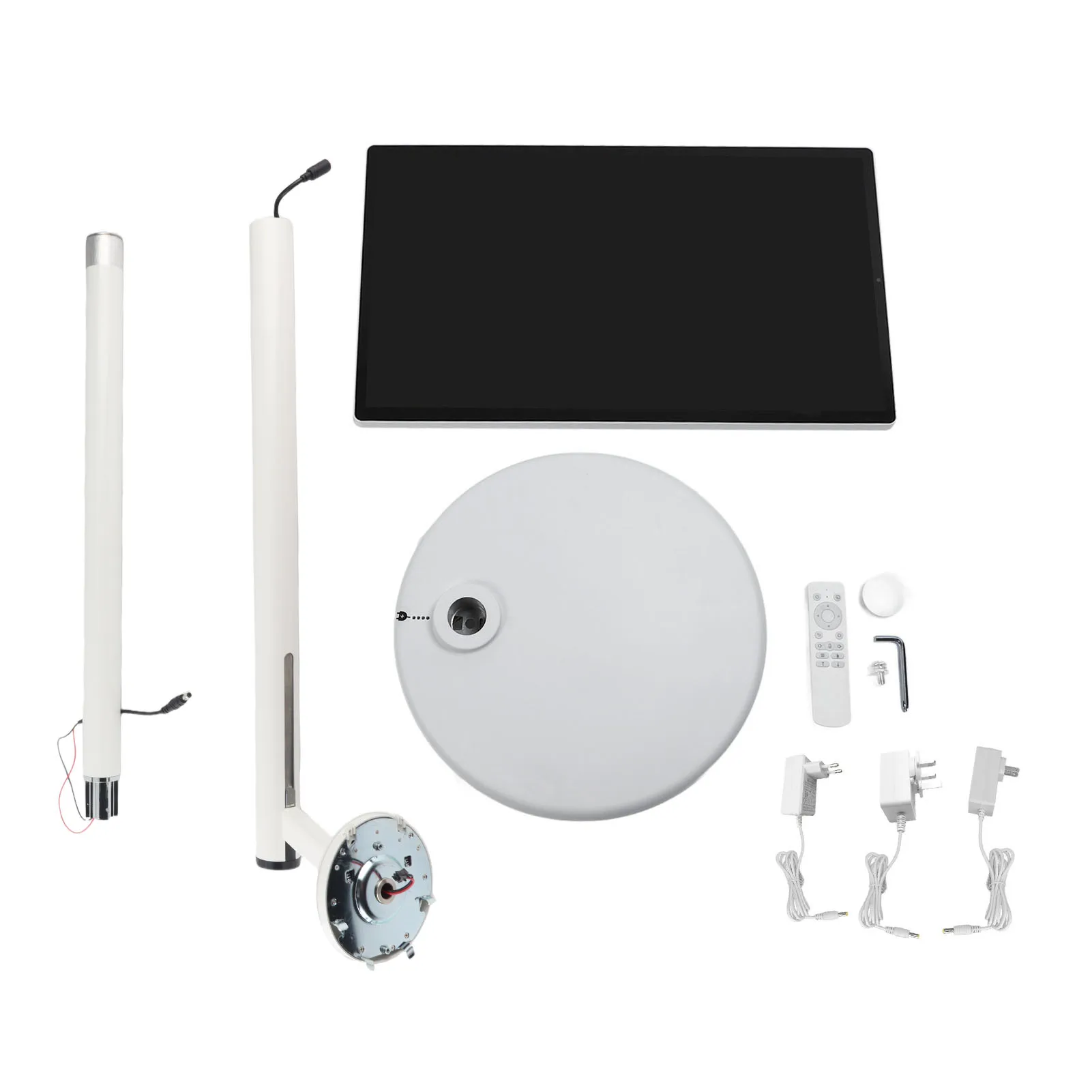 24 Inch Portable Touch Screen TV Wireless Bluetooth 8G 128G Standing Mobile Smart TV for Wireless Projection Live Broadcasting
