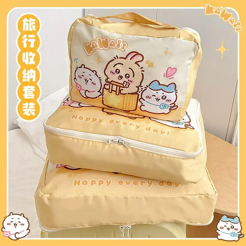 漫画うさぎちいかわ旅行収納バッグかわいいハチワレ荷物衣類下着再包装バッグトイレタリーバッグ家庭用バッグ 1