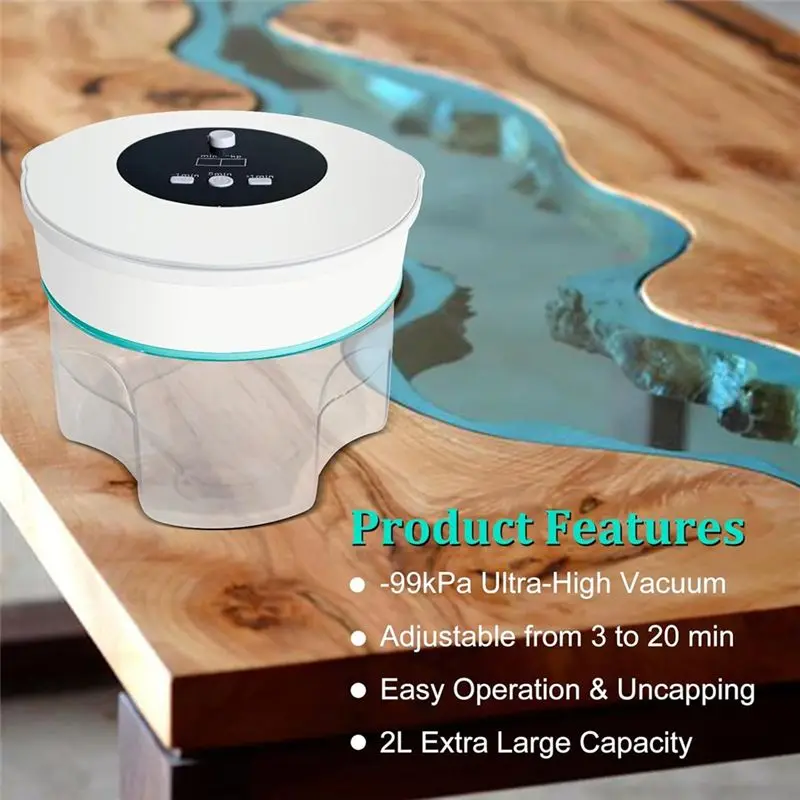 A11E-2L AB Glue Epoxy Resin Silicone Defoamer Vacuum Preservation Machine For Bubble Removal EU Plug