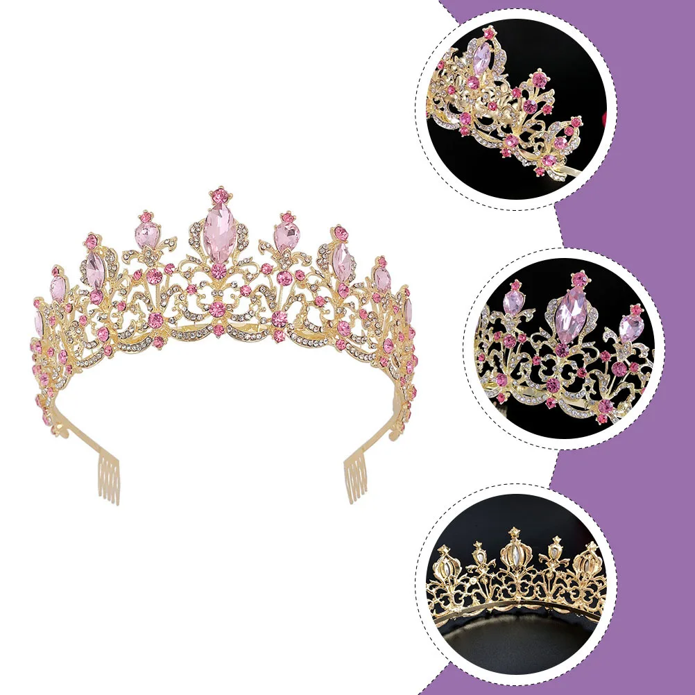 1Pcs Wedding Bridal Crown Elegant Headdress Stylish Bride Hair Accessory for Party Decoration Bridal Crown Women Headdress