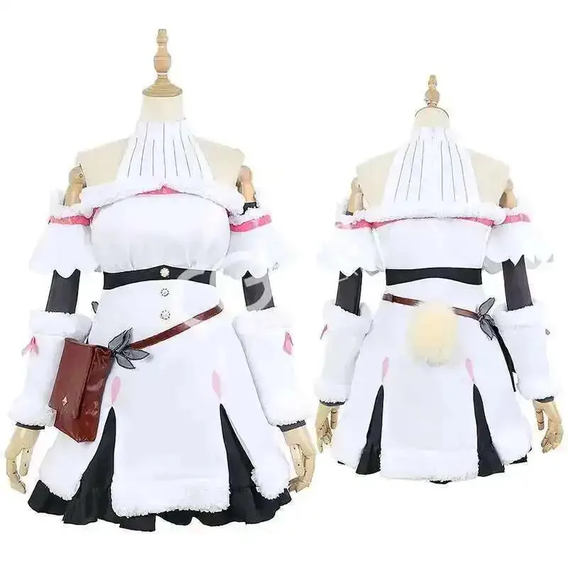 25COSHololive VTuber YouTuber Tsunomaki Watame أزياء تنكرية للنساء فستان لطيف مع عباءة أزياء كرنفال الهالوين مخصص م #4