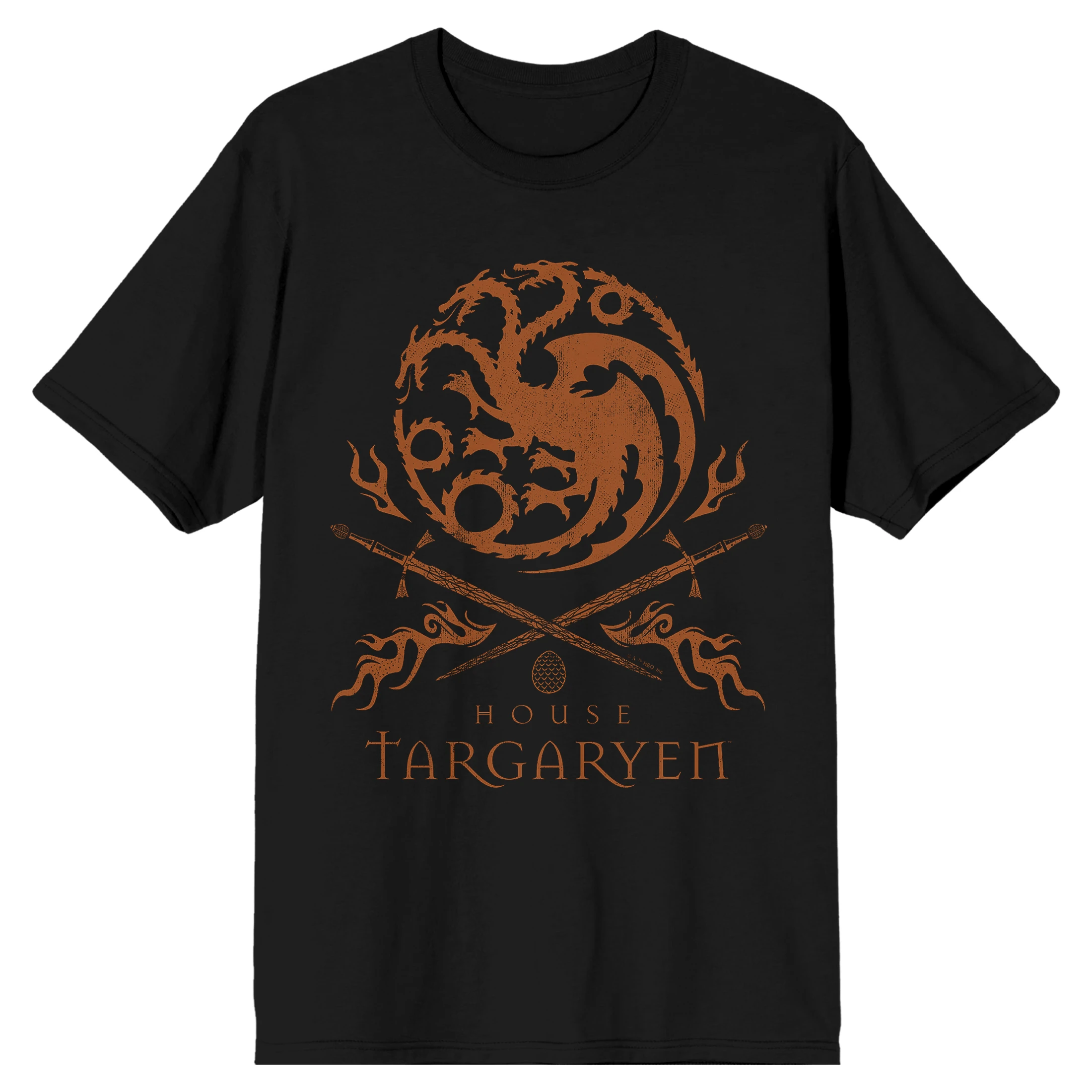 House of The Dragon Targaryen Three Headed Dragon Sigil T-Shirt Unisex Vintage Fantasy Oversized Short Sleeve Casual Cotton Tee