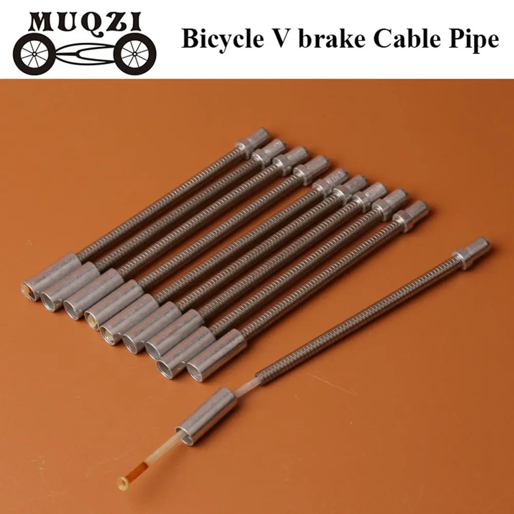 1/2/3/4pcs Mountain Bike Stainless Steel Fittings Replacement V Brake Elbow Bicycle Parts Cable Pipe Brake Cable Pipe