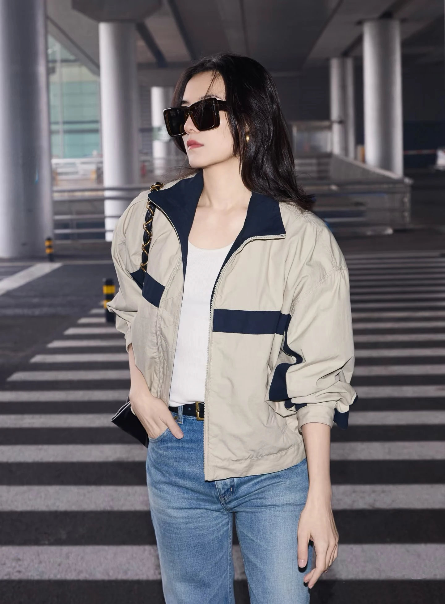 2026 Spring New Women's Windbreaker Jacket College Style Short Collar Jacket Loose Fit High Quality Casual Comfortable
