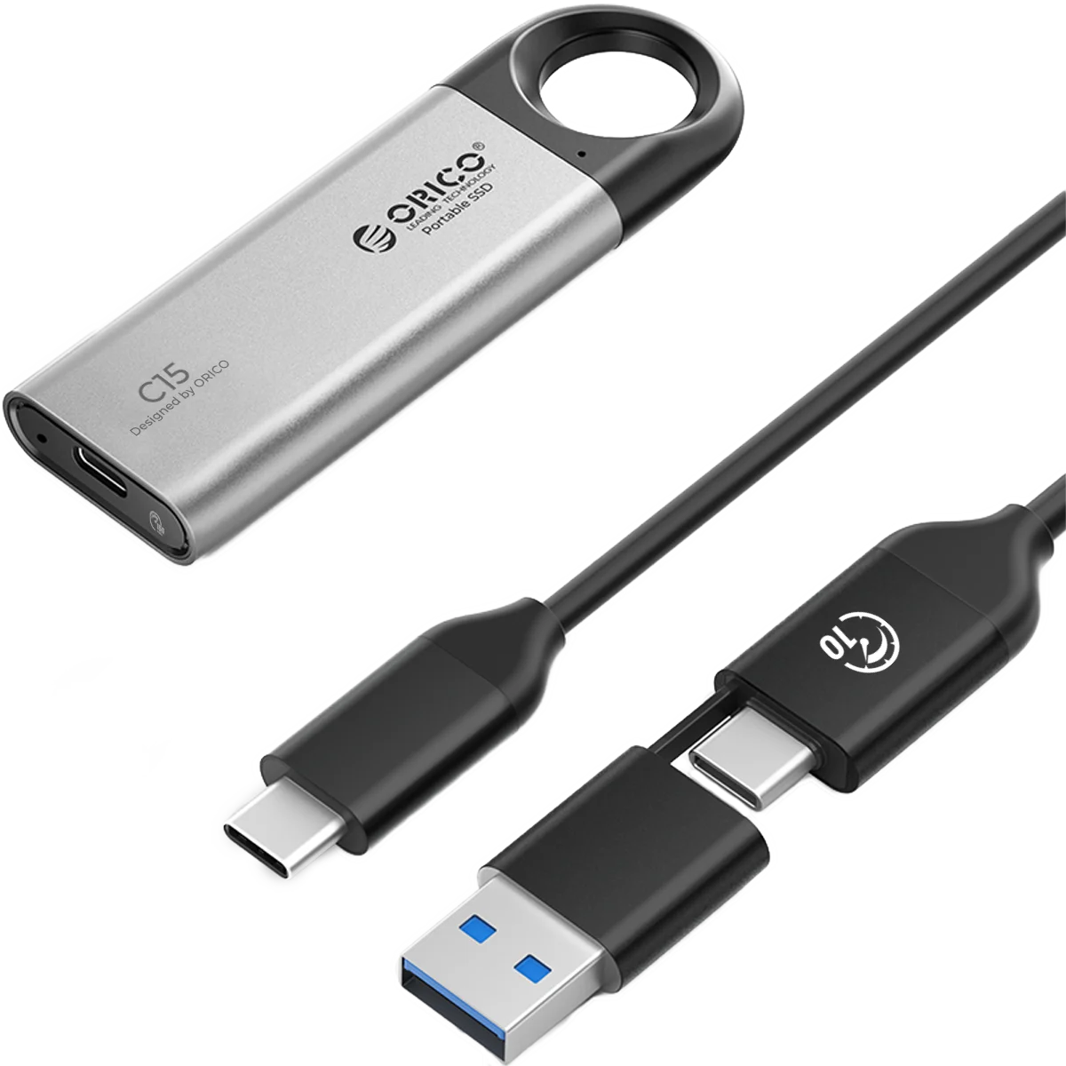 外付けハードディスク・ドライブ orico ssd 1tb ORICO 1TB 外付け SSD 最大 150MB/S 吊り下げ穴デザイン ポータブル