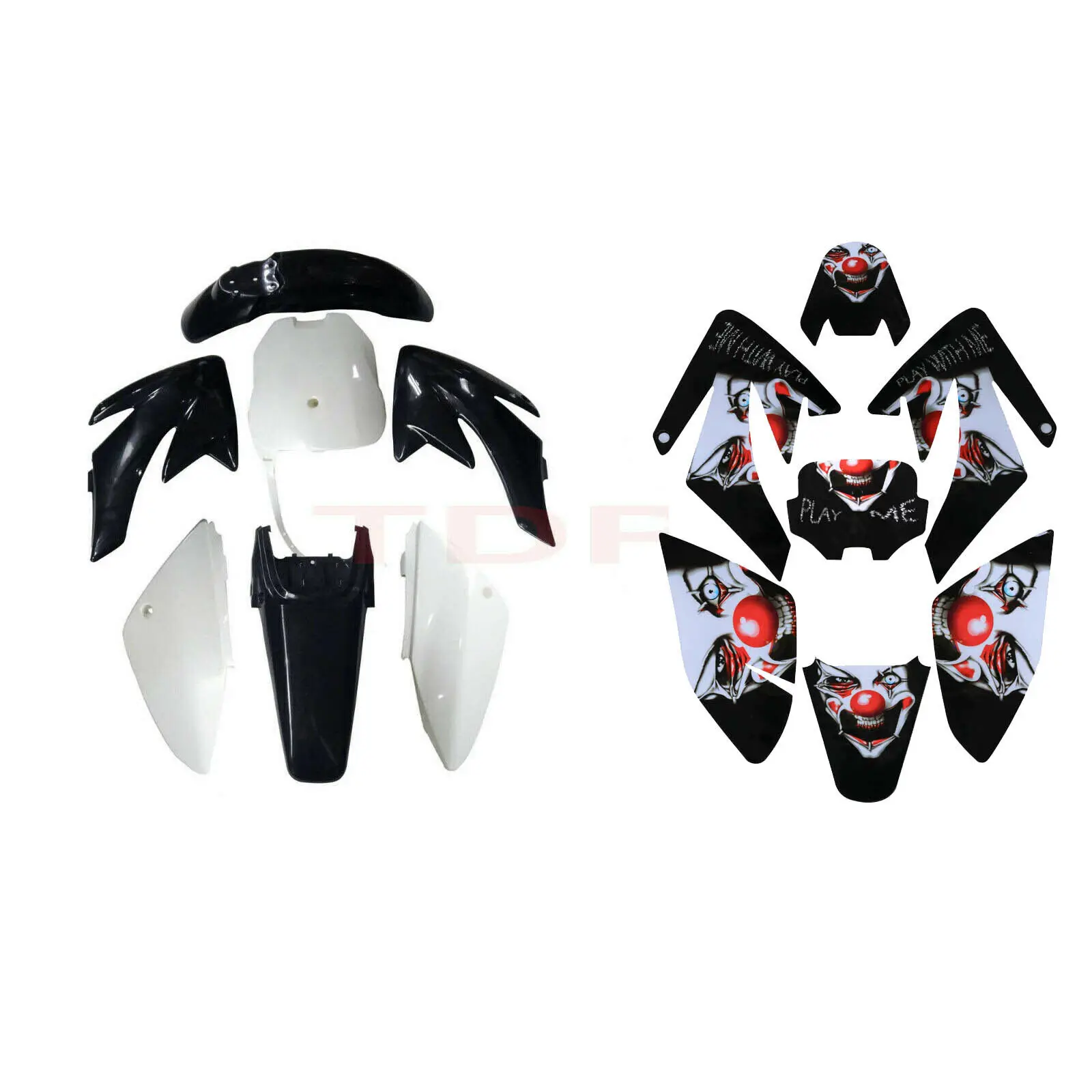 For Honda CRF70 XR70 TDPRO Motorcycle Plastics Fender Graphics Kit Dirt Pit Bike Taotao 125cc 140