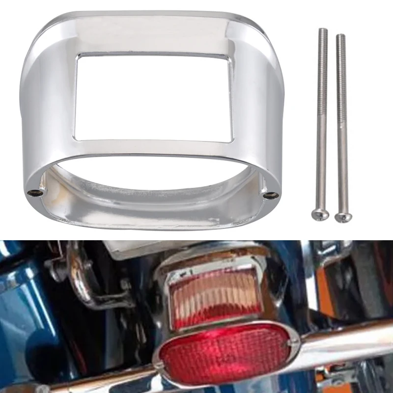 For Harley Sportster XL883/1200 Touring Dyna Softail Motorcycle Modified Rear Tail Light Collar Cover Chromium Protective Trim