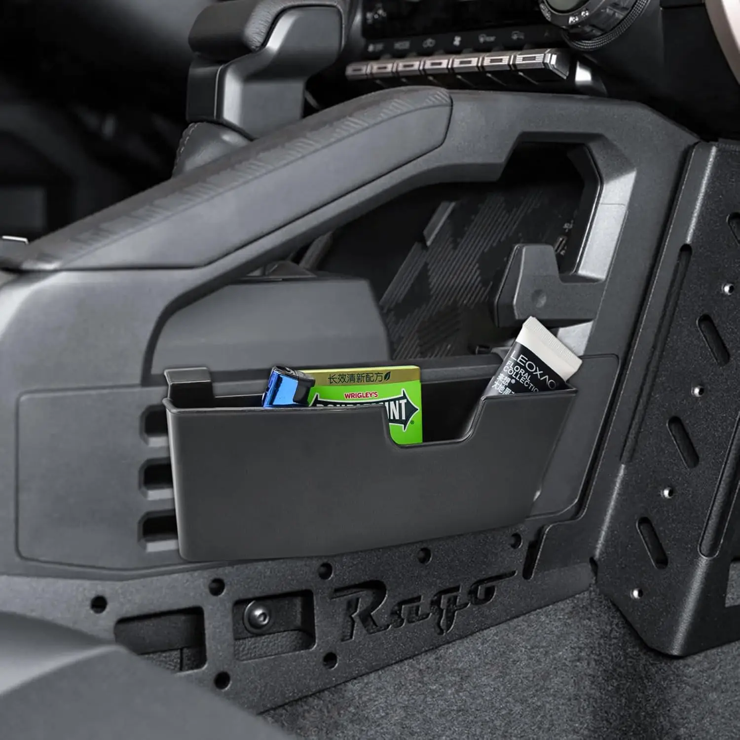

RUNROAD For 2024 2025 Toyota Tacoma Center Console Organizer Hanging Storage Tray Passenger Side Storage Box Insert Accessories