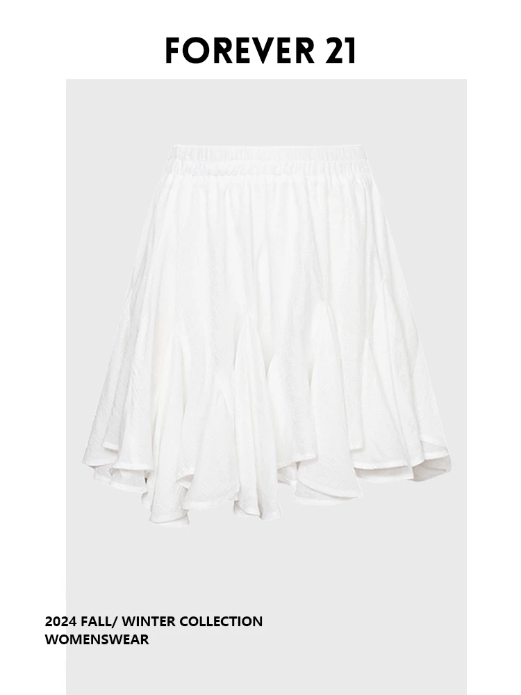 

Romantic Vintage High Waist Asymmetrical Skirt Women's Fashion Spring New Arrival Forever 21 Commute Style Long Sleeve