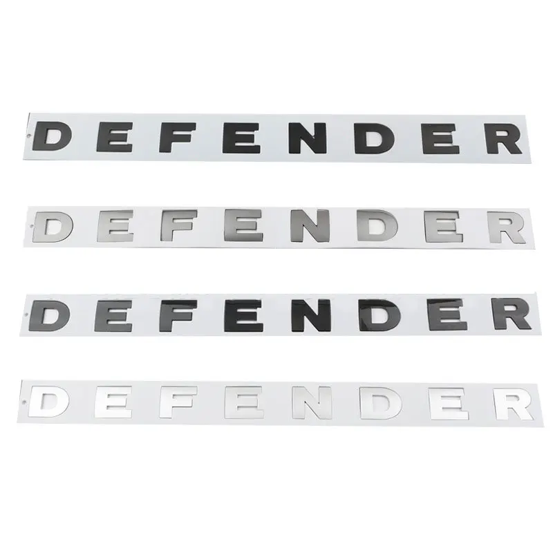 

DEFENDER English letter logo car stickers old style for DEFENDER SPORT SUV front hood cover label refit rear boot trunk decals