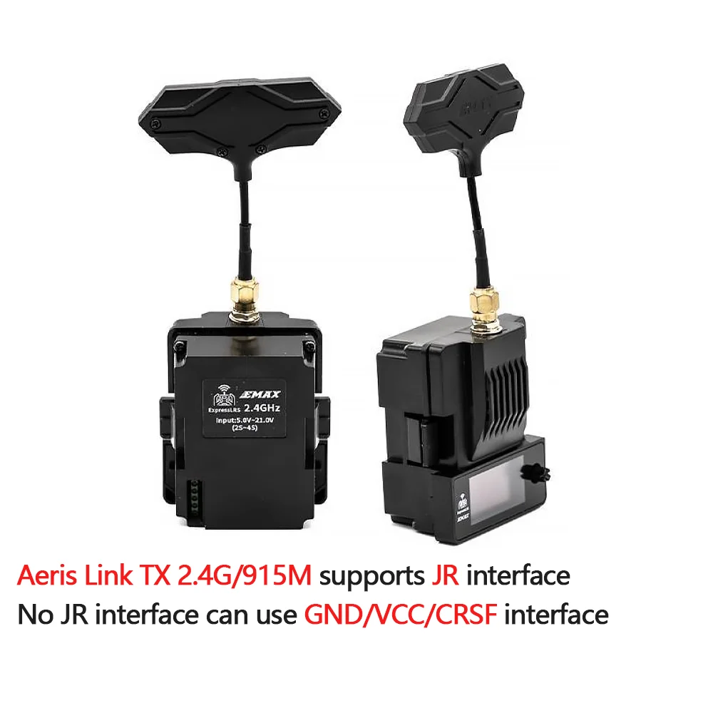 EMAX Aeris Link ELRS Micro TX Module 2.4G 915MHz OLED Screen Cooling Fan For FPV Drone RC Plane