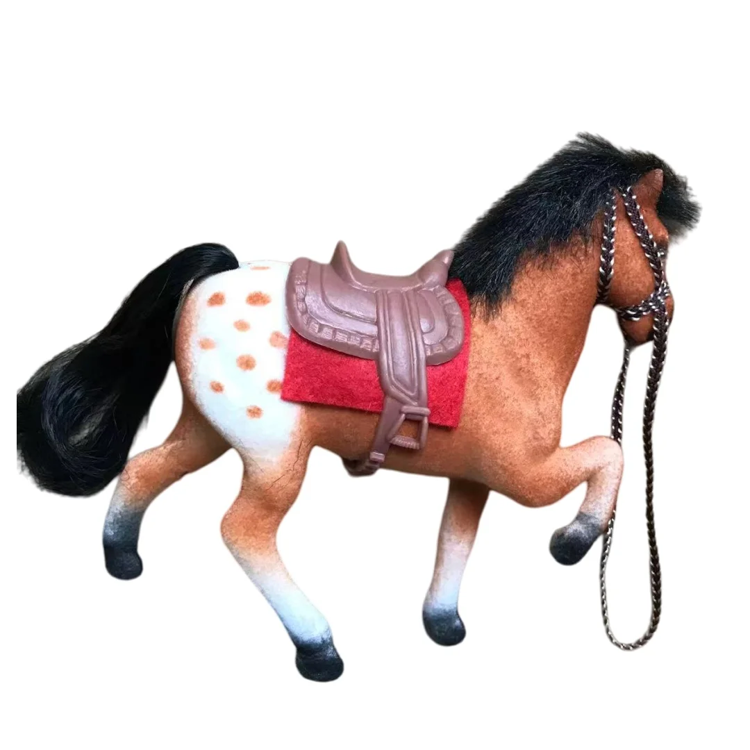 Princess Riding Horse Toy Doll Little Running Horse White Red Brown with Various Gesture Styles for Kids Collection Gifts
