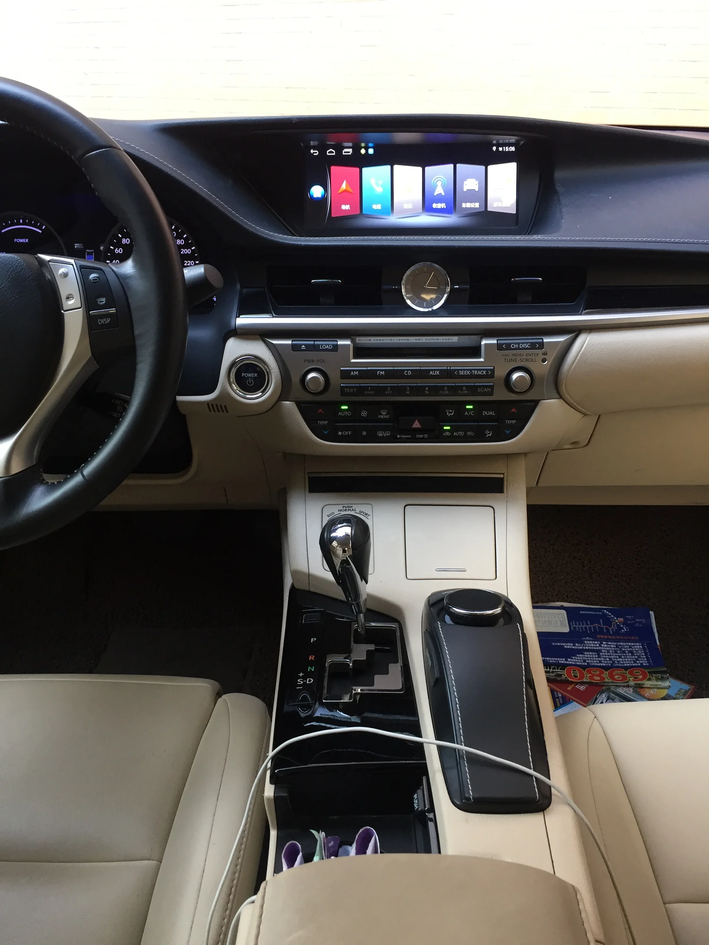 YZG 10.25 "4-rdzeniowy Android 9.0 Carplay Radio multimedialne DVD nawigacja ekran OEM używany do Lexus ES350 2013 2014 2015 2018