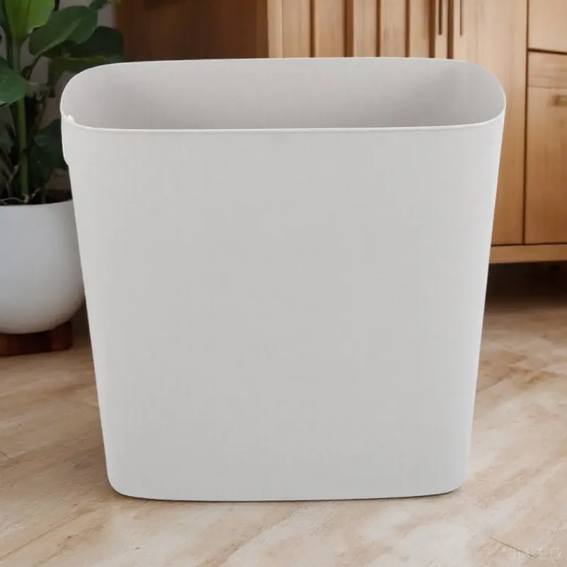 

Slim Plastic Trash Bin Large Capacity Narrow Space Household Garbage Can Bathroom Kitchen Bedroom Waste Storage Bucket