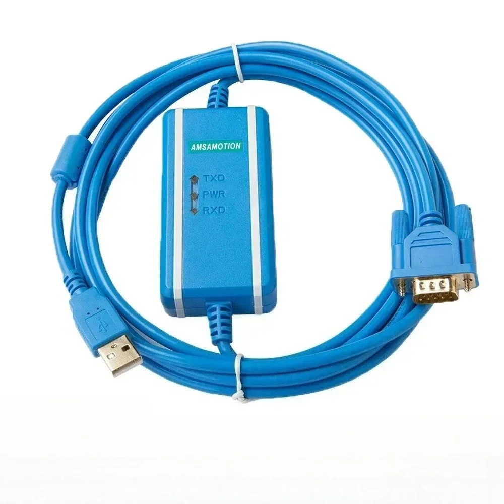 Amsamotion USB-PPI for 200 PLC Programming Cable Isolation USB to RS485 Adapter PPI Data Download Line